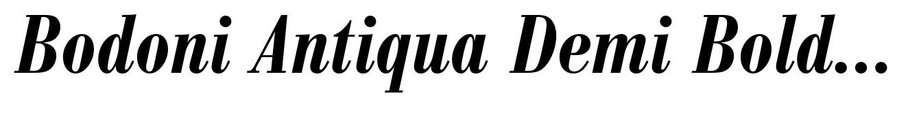 Bodoni Antiqua Demi Bold Condensed Italic